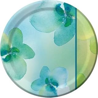 Creative Converting Kathy Davis Cool Flora 7-inch Plates