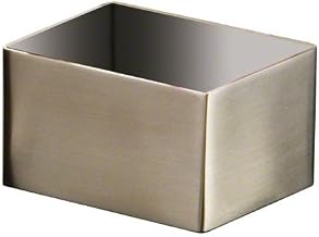 American Metalcraft SSPH4 Stainless Steel Rectangular Sugar Packet Holder - Satin Finish 3.25" W X 2.75" D X 1.75" H - Countertop Table Accessory For Cafes, Restaurants & Beverage Stations