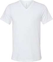 BELLA+CANVAS Bella + Canvas Unisex CVC Jersey V-Neck T-Shirt - SOLID BLK BLEND - XS
