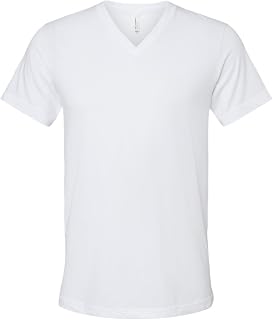 BELLA+CANVAS Bella + Canvas Unisex CVC Jersey V-Neck T-Shirt - SOLID BLK BLEND - XS