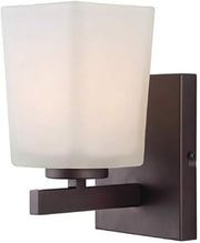 Canarm IVL472A01ORB Ltd Hartley 1 Light Vanity, Oil Rubbed Bronze with Flat Opal Glass