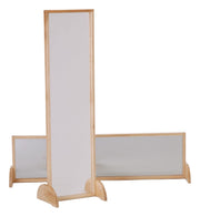 Acrylic Mirror by Jonti-Craft – 48"L x 3"W, Framed, Brown, Model 2171JC