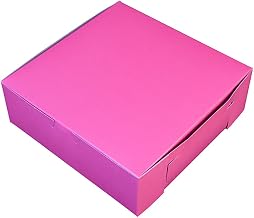SOUTHERN CHAMPION TRAY SCT 0857 Pink Bakery Box, Cookie Box, Dessert Box, Sturdy and Disposable (Case of 200)