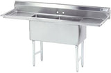 Advance Tabco FC-2-1818-24RL 18" x 18" 2 Compartment Sink