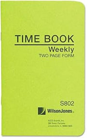 WLJS802 - Wilson Jonesreg; Foremans Time Book