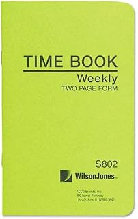 WLJS802 - Wilson Jonesreg; Foremans Time Book