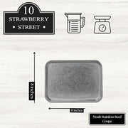10 Strawberry Street 8 x 11" / Stainless Steel / 1 Dinner Plates