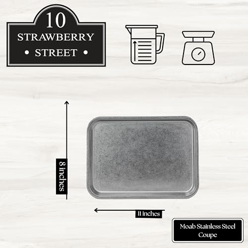 10 Strawberry Street 8 x 11" / Stainless Steel / 1 Dinner Plates