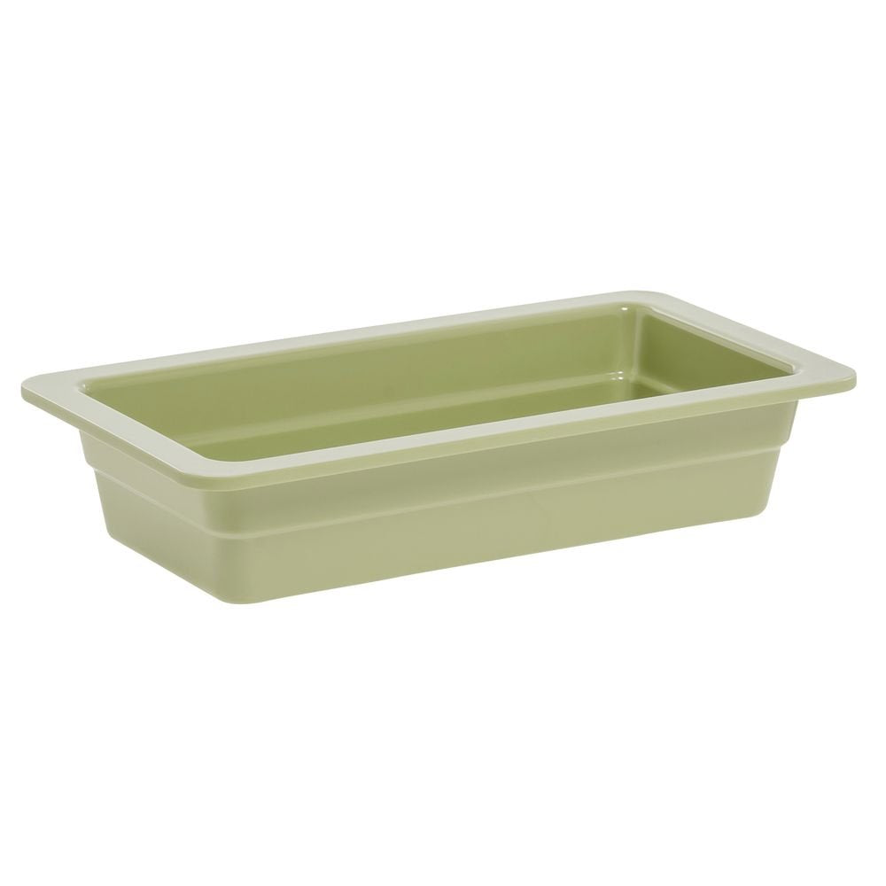 Serving Bowl Display Bowl 1/3 Size Willow Green Melamine - 12 1/2 L x 6 3/4 W x 2" H by HUBERT – Melamine, Willow Green, Model H0027-WILLOW