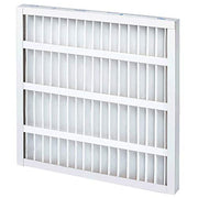 Standard Capacity Air Filter by Global Industrial – 16"W x 25"H x 2"D, Metal, White, Pack of 12, Model GI521138