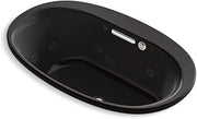 Kohler K-5714-XHGH-7 Underscore Oval Bathtub, Black Black