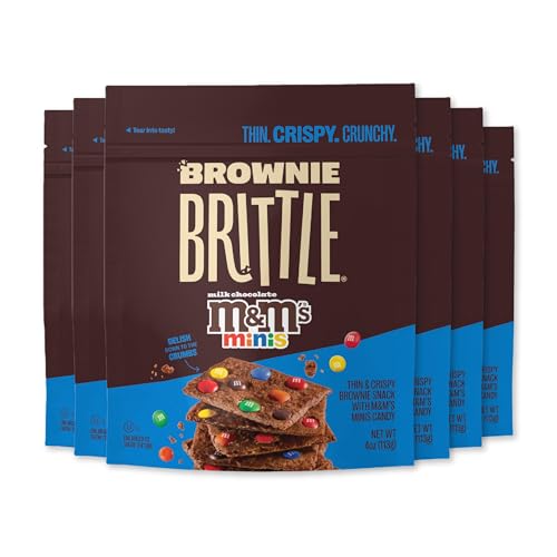Brownie Brittle Classic M&M / 4 Oz (Pack of 6) / Blue Brittle