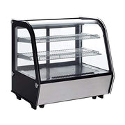 27-INCH COUNTERTOP REFRIGERATED DISPLAY WITH 120 L CAPACITY by Omcan – 4.24 cubic_feet, glass, stainless steel, Model 44629