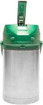 Service Ideas CTAL25GRN Airpot, 2.5 Liter Capacity, Lever Style, Green Lid (Case of 6)