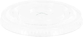 MarketPRO Flat X-Slot Plastic Lid for 12-24 oz Cold Cups | 1000 Per Case