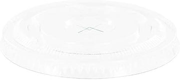 MarketPRO Flat X-Slot Plastic Lid for 12-24 oz Cold Cups | 1000 Per Case