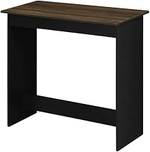Columbia Walnut Comfortable Study Table, Compact Computer Computer Desk, Sturdy Design, Durable Wood Finish, Ideal for Home Office