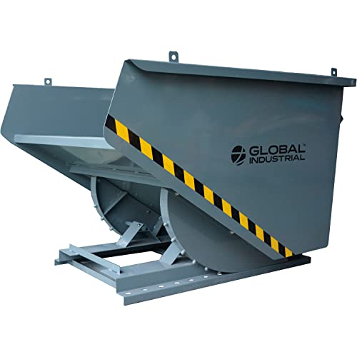 Medium Duty Self Dumping Forklift Hopper by Global Industrial – Alloy Steel, Gray, Model 989013
