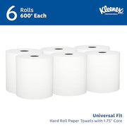 Kleenex 500 Feet (Pack of 6) / White / 1 Paper Towels