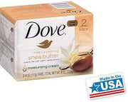 Dove Nourishing Care Shea Butter Beauty Bar Soap, 4.25 Ounce - 2 per Pack - 24 Packs per case.