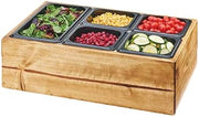 Cal-Mil 3585-99 Madera Salad Station Includes (5) Pan Inserts And (1) Ice Liner