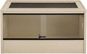 Maple Reptile Lounge with Warm Interior, Durable Glass and Stainless Steel Construction, 36 Inch Size, Perfect for Comfortable Reptile Habitats