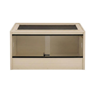 Maple Reptile Lounge with Warm Interior by Bison Pets – Glass, Maple