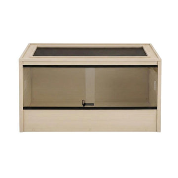 Maple Reptile Lounge with Warm Interior by Bison Pets – Glass, Maple