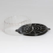 EZ Open Single Layer Cake Container with Dome Lid Clear by Inline Plastics – 100.0 liters, Plastic, Clear, Model 1007SBK