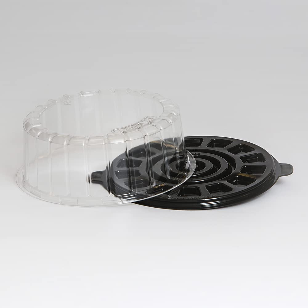 EZ Open Single Layer Cake Container with Dome Lid Clear by Inline Plastics – 100.0 liters, Plastic, Clear, Model 1007SBK