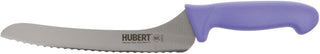 HUBERT Offset Bread Knife with Purple Polypropylene Handle - 9" L Blade