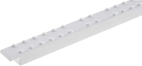 4S SmartFit White Melamine Short Adaptor Bar - 3/5"W x 12 2/5"L