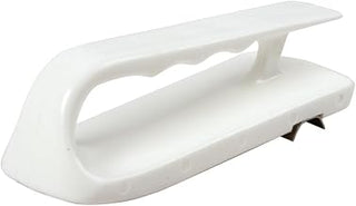 San Jamar Cutting Board Refinisher Cutting Board Scraper with Grooved Handle for Kitchen and Restaurants, Plastic, 6.5 x 2.5 Inches, White