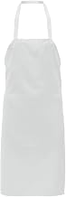 Bib Apron White Poly Cotton - 33 1/2" L x 27 1/2" W, 12 Each