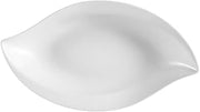 CAC China COL-W13 Super White Porcelain 11-Inch by 6-Inch by 1-1/2-Inch 12-Ounce Wavy Bowl, Box of 24