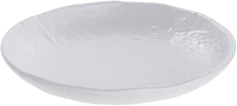 HUBERT Serving Bowl White Textured Melamine - 11"Dia x 2"H