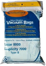Riccar 18 8000 & Simplicity 7000 Type B Vaccum Bags, Upright, Commercial Vacuum Cleaners, 8000, 7000, 7200, 7250, 7300, 7350, 7700, 7750, 7900, 7950