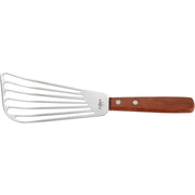 Fish Spatula with Wooden Handle by Winco – 11 inches, Stainless Steel Wood, Stainless Steel