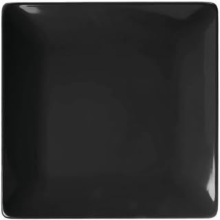 Elite Global Solutions Golden Ratio 11-1/2" Black Square Plate