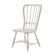 Rubberwood Solid Wood Back Side Chair Set of by Starlight Canyon Home – Rubberwood Solids with White Oak and Birch Veneers, White, Pack of 2