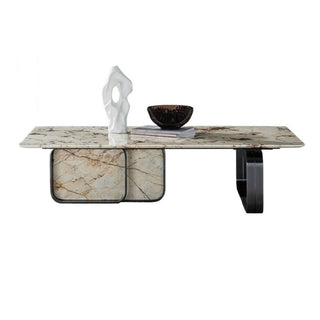 Mesa para Centro De Sala Marble Base Coffee Table Modern Apartment Simple Coffee Table Side Table Villa Living Room End Table Coffee Table by JOYNOW – 140cm, Acacia, Model 5744