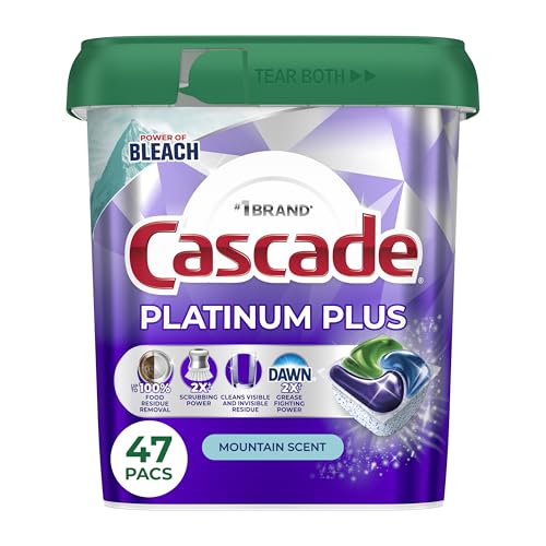 Cascade Mountain / 47 Count (Pack of 1) / 1 Dishwasher Detergent