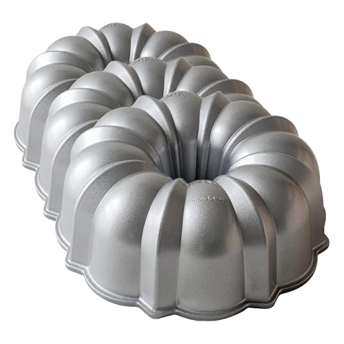 Nordic Ware Silver / 12-Cup (Pack of 3) / 1 Bundt Pans