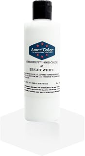 AmeriColor Food Coloring AmeriMist Bright White Airbrush Food Color, 10 Ounce
