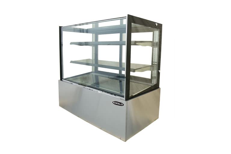 47-1/5' Freestanding Full Service Non-Refrigerated Display Case with Flat Glass by Kool-It – 13.7 cubic_feet, Model KBF-48D