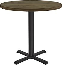Correll Cafe and Breakroom Table with Walnut Finish BXT30R-01-09-01