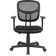 Mesh Back Office Chair with Lumbar Support by Global Industrial – Black, Model HX-50119M