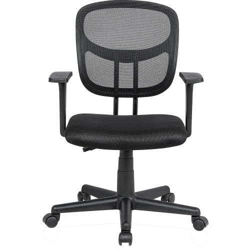 Mesh Back Office Chair with Lumbar Support by Global Industrial – Black, Model HX-50119M