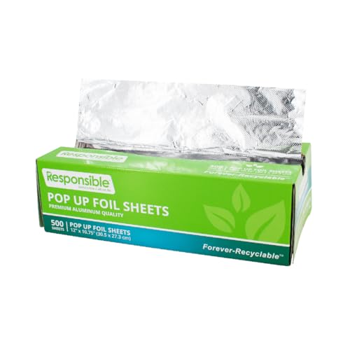 Responsible Products 500 / 12" x 10.75" / Silver Aluminum Foil