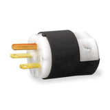 Plug, 15 amp, 250V, 6-15P, Black/White by Hubbell – 1, White, Model HBL5666C